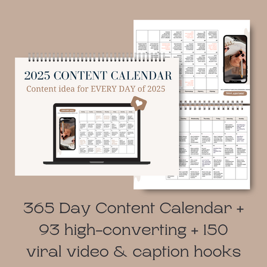 2025 Content Calendar