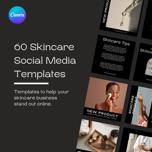 Beauty - Monochrome Editable Social Media Templates